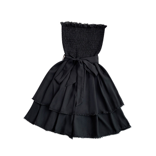 Модерна дамска рокля  разкроен модел в три цвята 