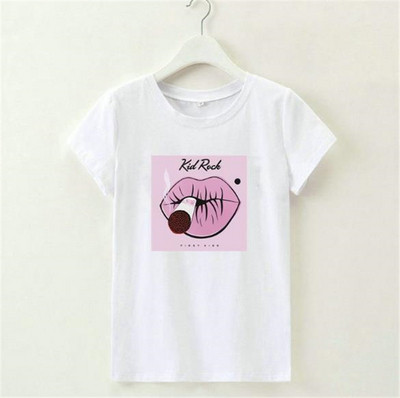 Ежедневна дамска тениска в четири цвята с апликация