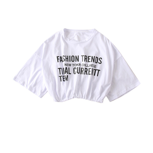 Ежедневна дамска блуза с щампа в бял,розов и черен цвят