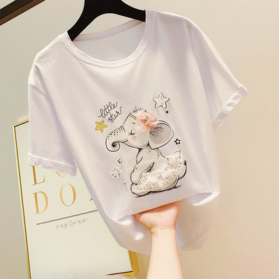 Дамска тениска с  апликация в  няколко цвята