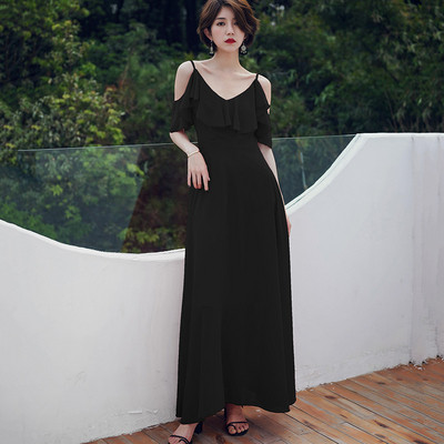 Ежедневна дамска разкроена рокля с V - образно деколте и презрамки в няколко цвята