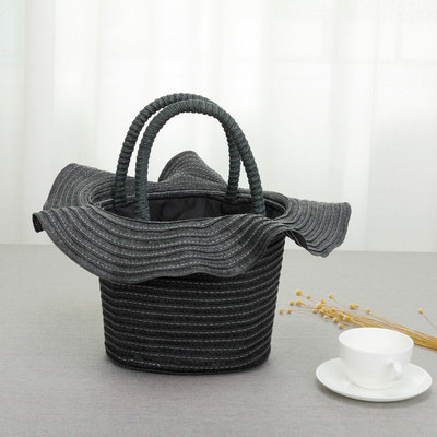 НОВ модел дамска плетена чанта в четири цвята