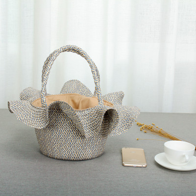 НОВ модел дамска плетена чанта в четири цвята