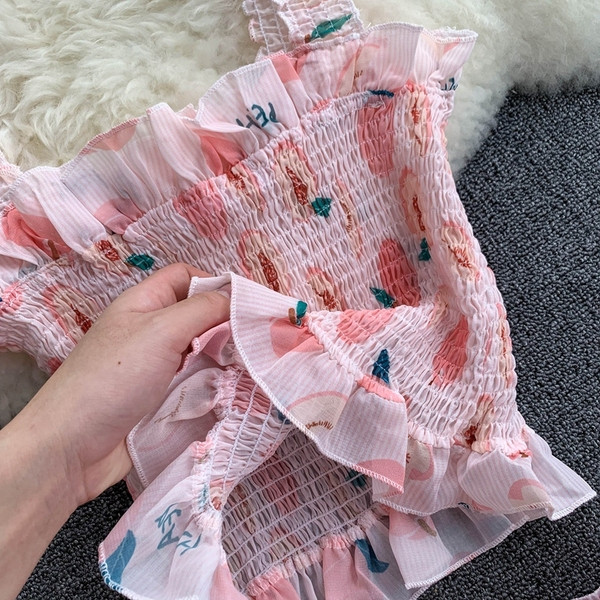 Модерен дамски комплект от две части -пола и потник 