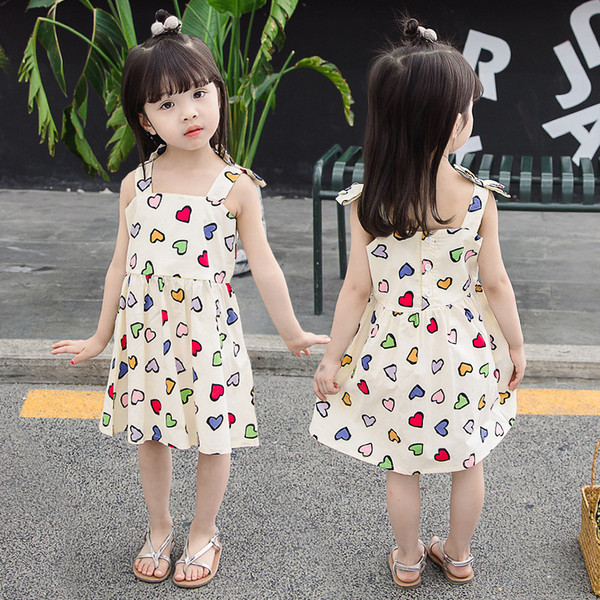 Детска модерна рокля разкроен модел с копчета