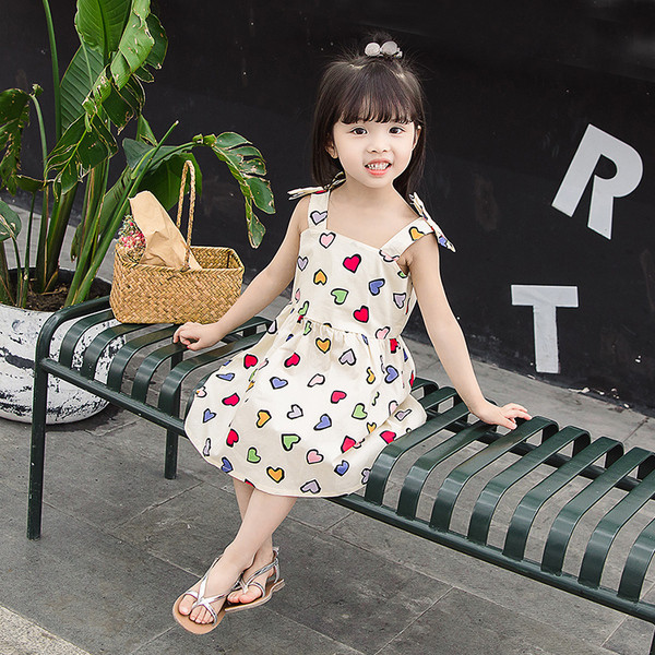 Детска модерна рокля разкроен модел с копчета