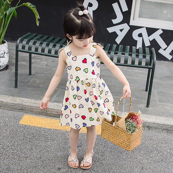 Детска модерна рокля разкроен модел с копчета