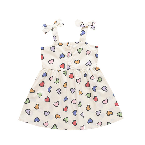 Детска модерна рокля разкроен модел с копчета