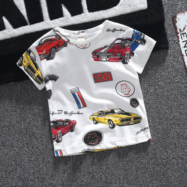 Modern gyerek póló fiúknak három színben rátéttel