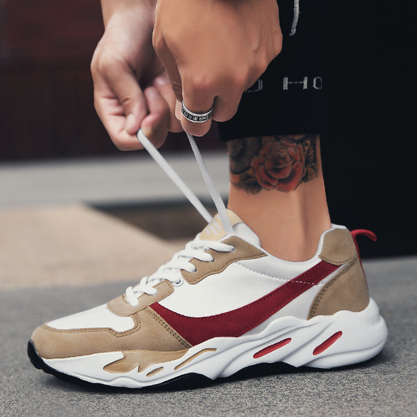 Модерни мъжки  маратонки в три цвята 