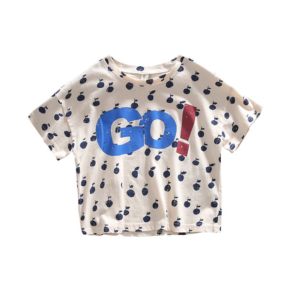 Детска модерна тениска в два цвята с надпис-за момчета