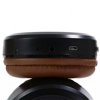 Bluetooth слушалки модел SY-BT1614  със слот за  TF/SD карта в тъмно кафяв цвят