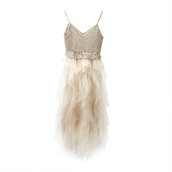 Дамска рокля плетиво и тюл