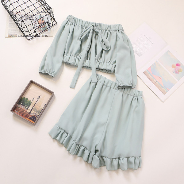 Нов модел  дамски комплект от две части в няколко цвята 