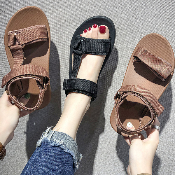 Дамски ежедневни сандали в черен и кафяв цвят-два модела