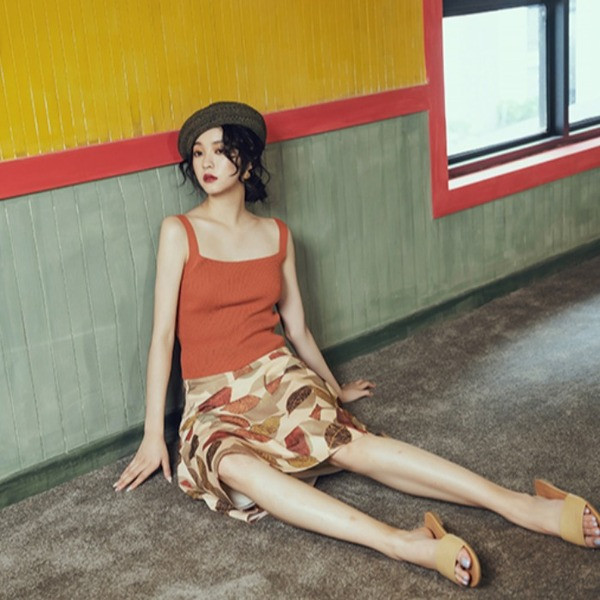 Дамска дълга широка пола от шифон с принт