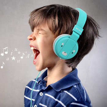 Детски слушалки в син цвят за деца над 3 години