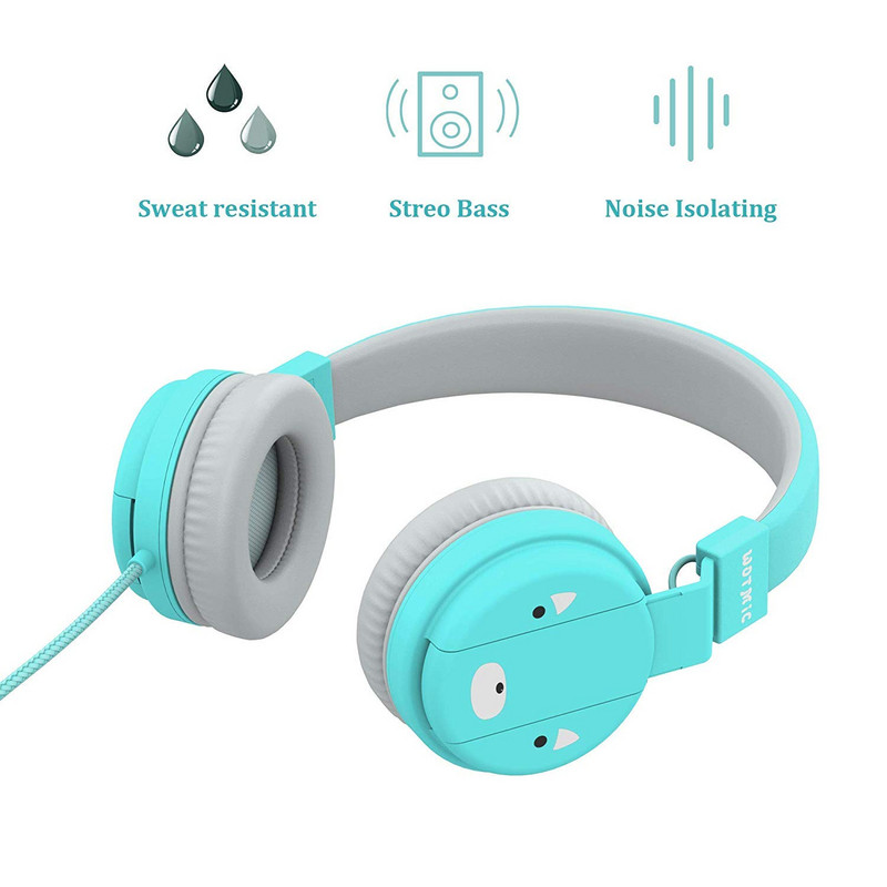 Детски слушалки в син цвят за деца над 3 години