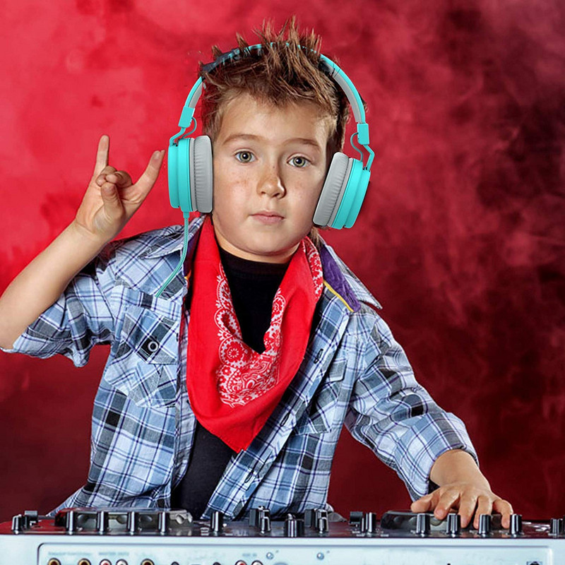 Детски слушалки в син цвят за деца над 3 години