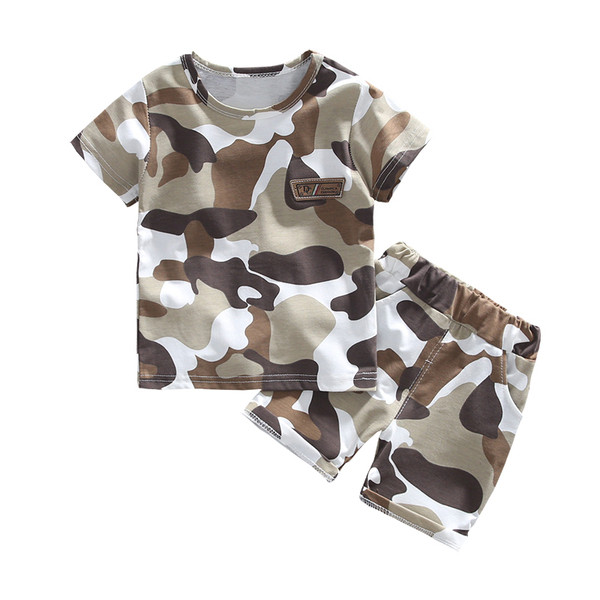 Детски комплект за момчета в два цвята с емблема 