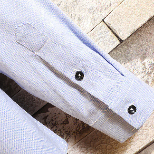 Модерни мъжка риза с джоб в два цвята 