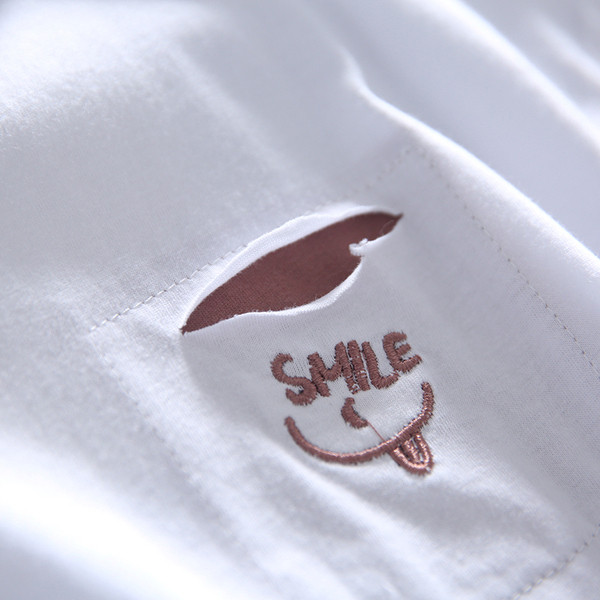 Детска тениска в два цвята с бродерия-за момчета 