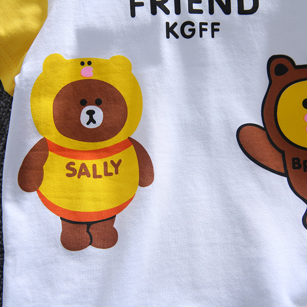 Ежедневен детски комплект в два цвята с апликация-за момчета