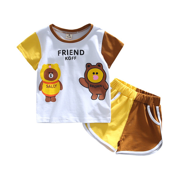 Ежедневен детски комплект в два цвята с апликация-за момчета