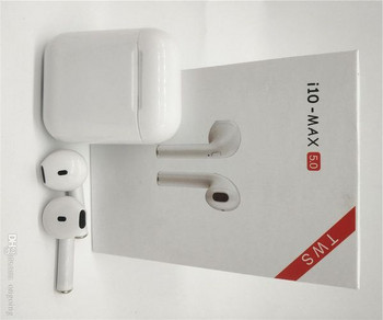 Безжични Bluetooth  слушалки TWS I10-MAX  с Powerbank  в бял цвят