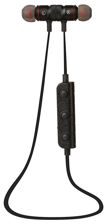 Безжични Bluetooth  слушалки M9 за спорт с микрофон, Bluetooth,магнит в черен цвят