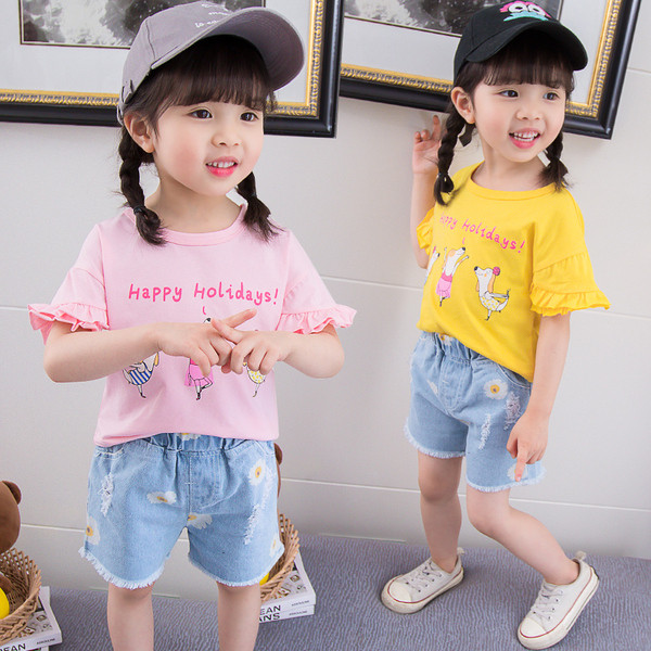 Tricou pentru copii model nou in trei culori - pentru fete