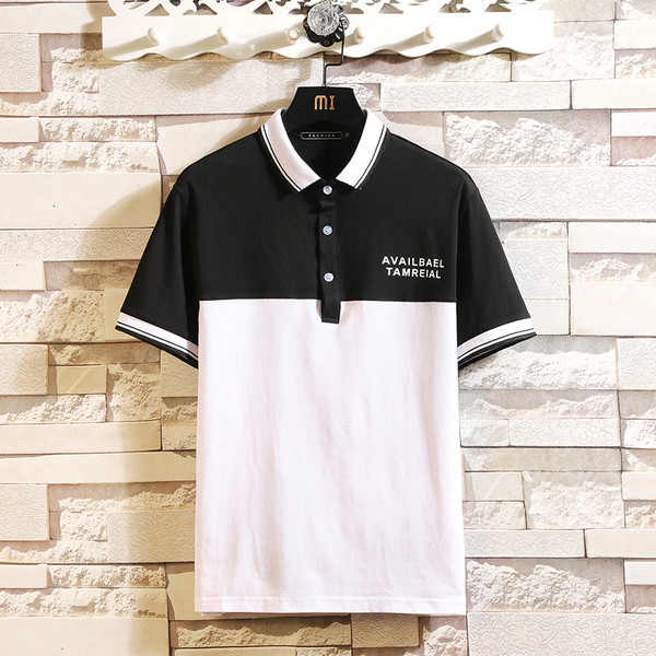 Tricou modern pentru bărbați cu guler clasic în trei culori