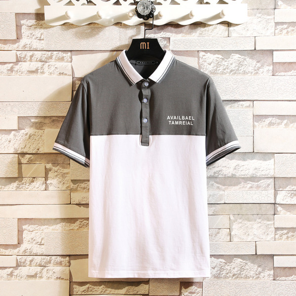 Tricou modern pentru bărbați cu guler clasic în trei culori