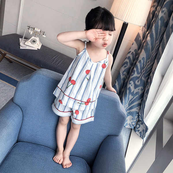 Model nou de pijamale pentru copii in doua parti pentru fete