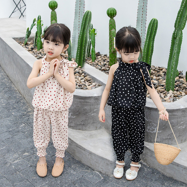 Set modern pentru copii in negru si roz pentru fete