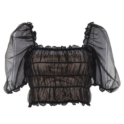 Γυναικεία  κοντή μπλούζα σε δύο χρώματα