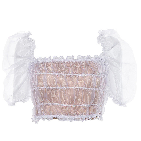 Γυναικεία  κοντή μπλούζα σε δύο χρώματα