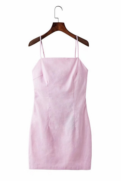 Γυναικείο κοντό φόρεμα με κορδέλα 