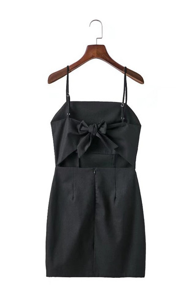 Γυναικείο κοντό φόρεμα με κορδέλα 