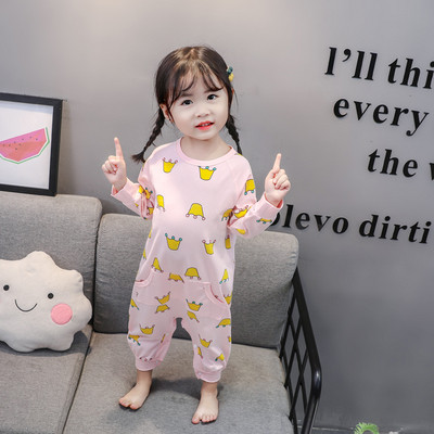 Pijamale pentru copii alb și roz pentru fete