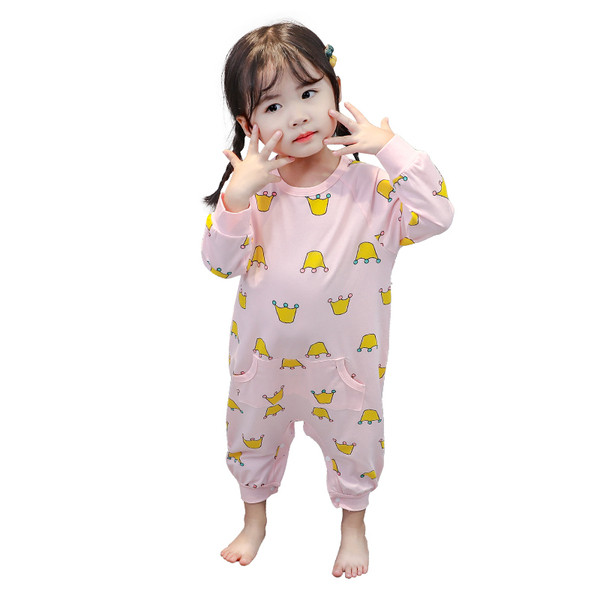 Pijamale pentru copii alb și roz pentru fete