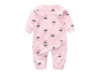 Pijamale pentru copii alb si roz cu buzunar pentru fete