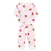 Pijamale pentru fete pentru copii in doua culori cu aplicatii diferite