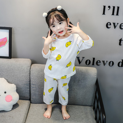 Pijamale pentru fete pentru copii in doua culori cu aplicatii diferite
