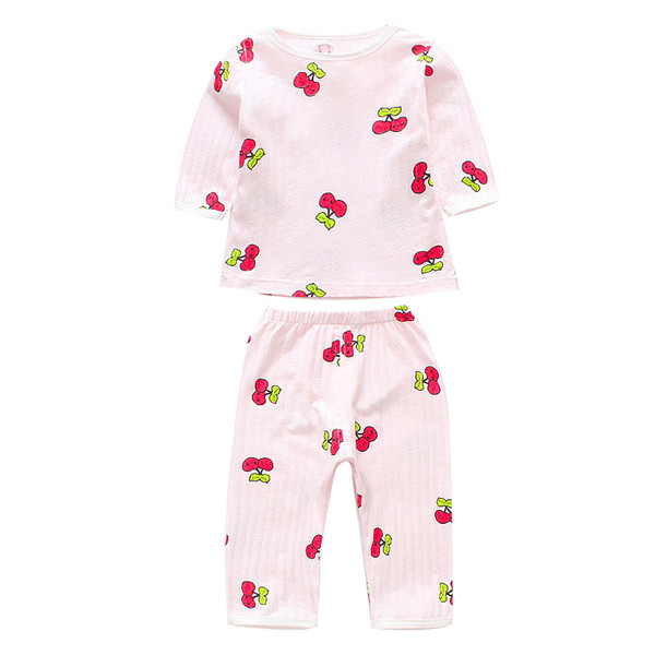 Pijamale pentru fete pentru copii in doua culori cu aplicatii diferite