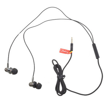 Слушалки тапи U20  с микрофон в черен цвят