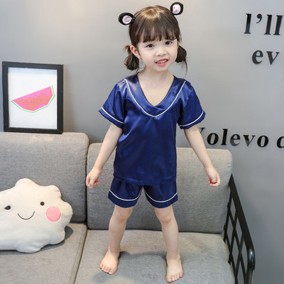 Pijamale pentru fete pentru copii în două părți în trei culori