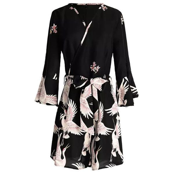 Salopetă de damă elegantă, cu decolteu în V