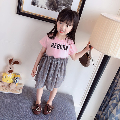 Rochie actuala pentru copii in doua culori cu nasturi