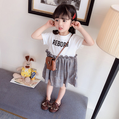 Rochie actuala pentru copii in doua culori cu nasturi